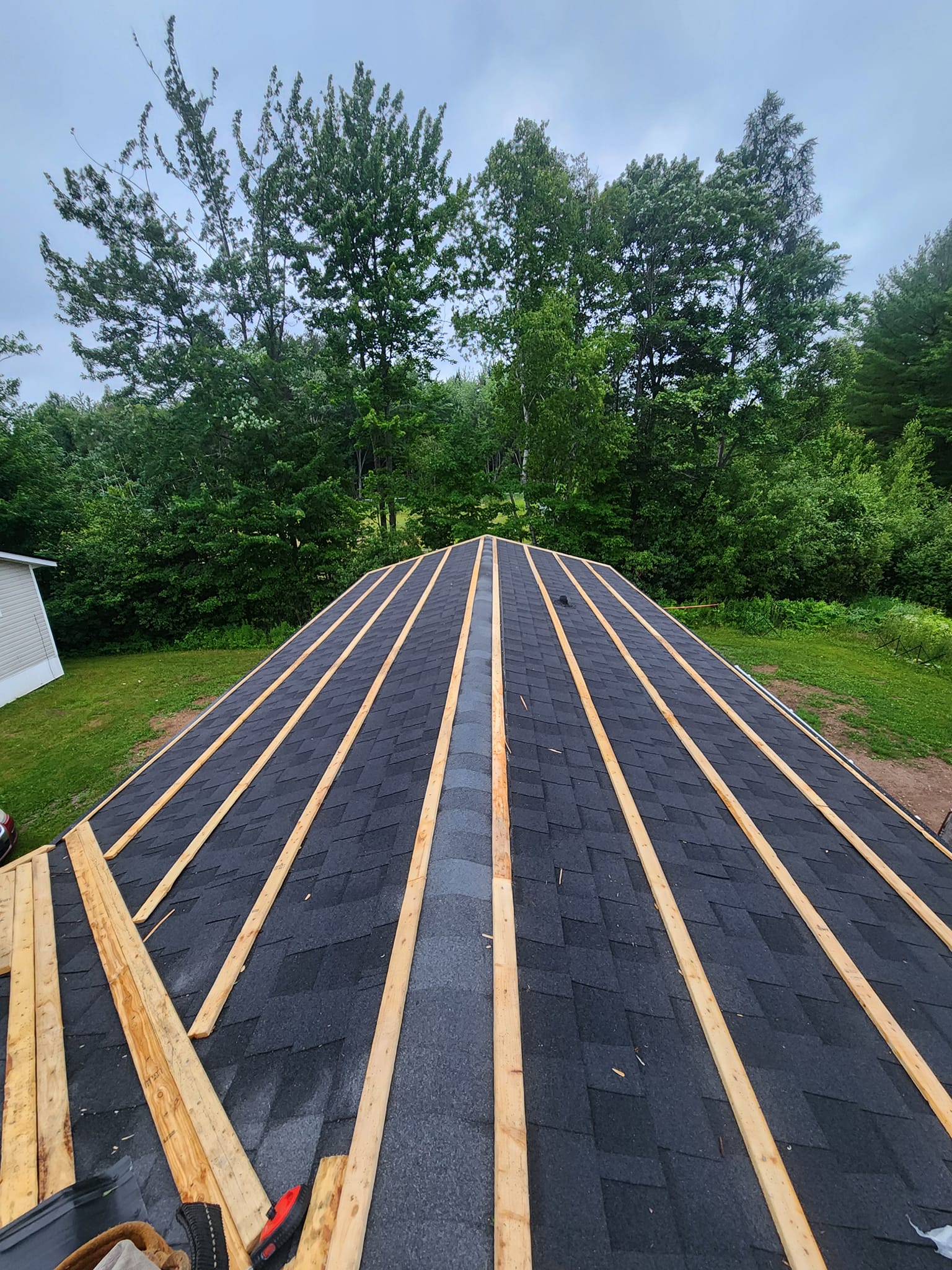 Completed roofing project